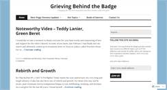 Desktop Screenshot of grievingbehindthebadgeblog.net