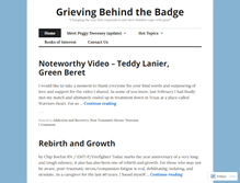 Tablet Screenshot of grievingbehindthebadgeblog.net